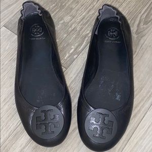 Tory burch black flats size 7